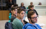 Alcuni studenti presenti all'incontro